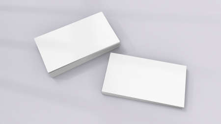 Background for business card mock-up. Business card design background. 3D rendering illustration.の写真素材