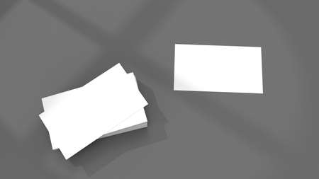 Background for business card mock-up. Business card design background. 3D rendering illustration.の写真素材