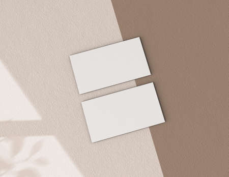 Background for business card mock-up. Business card design background. 3D rendering illustration.の写真素材