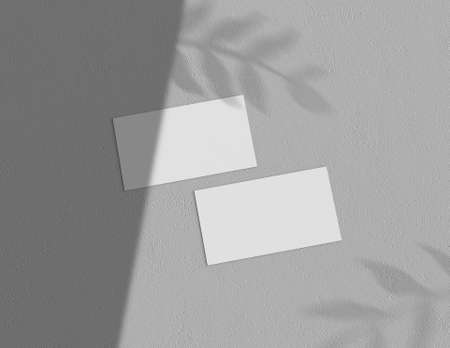 Background for business card mock-up. Business card design background. 3D rendering illustration.の写真素材