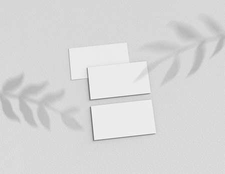 Background for business card mock-up. Business card design background. 3D rendering illustration.