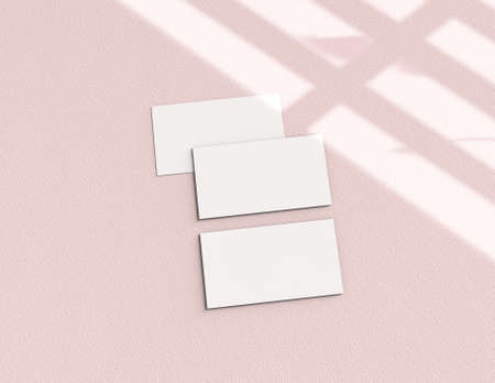 Background for business card mock-up. Business card design background. 3D rendering illustration.の写真素材