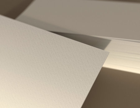Designer concept - Close up of white paper sheets for mockup
