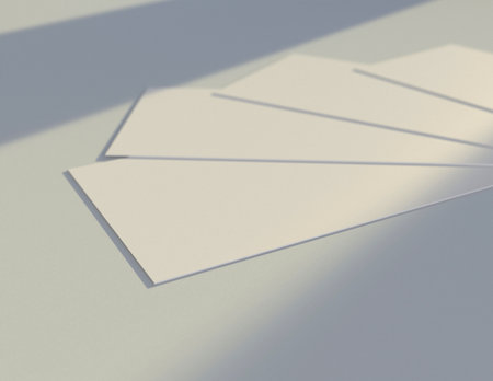 Featuring a simple and harmonious background, this premium business card mock-up file is perfect for showcasing your branding and logo.の写真素材