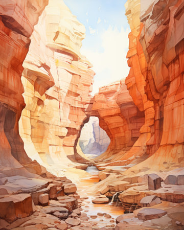 Arches National Park in Utah, United States of America. Colorful sandstone cliffs and river.の素材