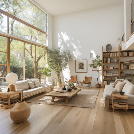 Interior of modern living room, 3d render, living roomの素材