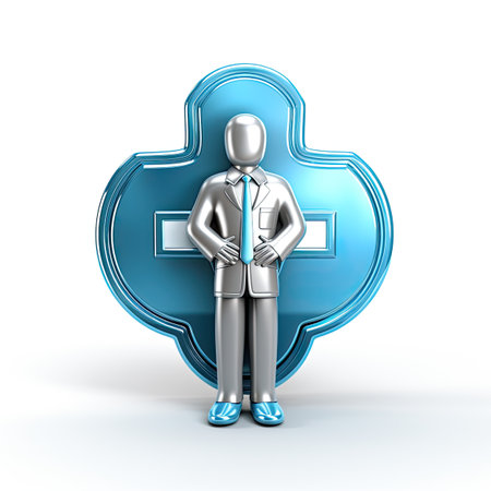 3d medical symbol on a white background.の素材