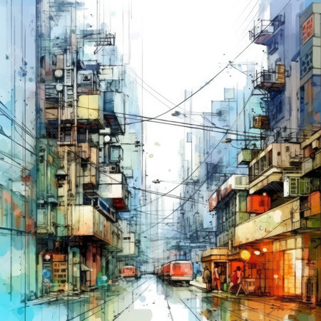 City streetの素材