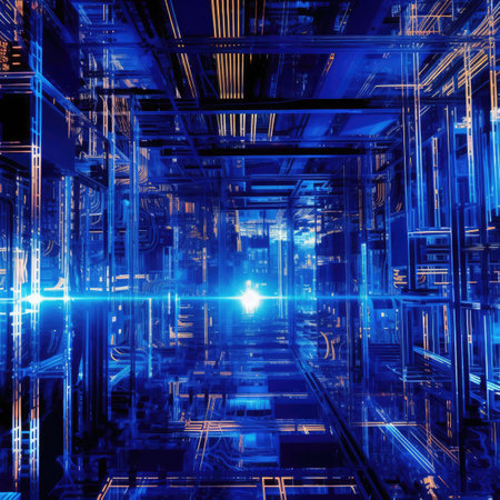 Abstract technology background. Hi-tech circuit board.の素材