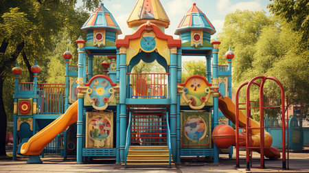 Playground in the park.の素材