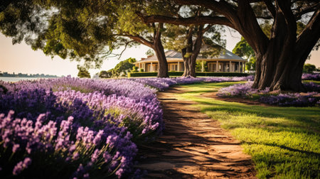 Lavender fieldの素材