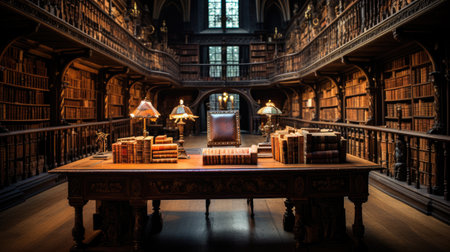 Interior of the Libraryの素材