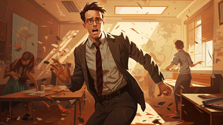 Businessman in the office.の素材