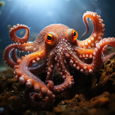 Octopus in the aquarium.の素材