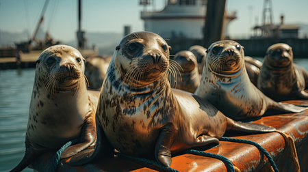 Seals in the portの素材