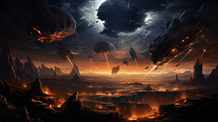 Fantasy alien planet.の素材