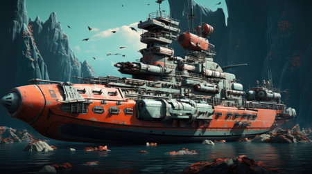 Fantasy alien planet.の素材