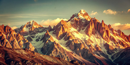 Mountains in Cordillera Huayhuash, Peru, South Americaの素材