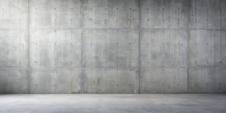 Concrete wall and floor as abstract background texture. 3D renderingの素材