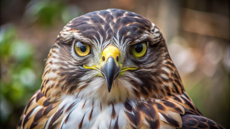 Portrait of a red-tailed hawk (Buteo jamaicensis)の素材