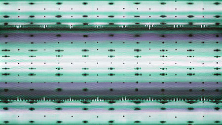 abstract background with stripes and halftone dots in green colorsの素材