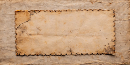 Old paper background with burned edges. Grunge paper texture.の素材