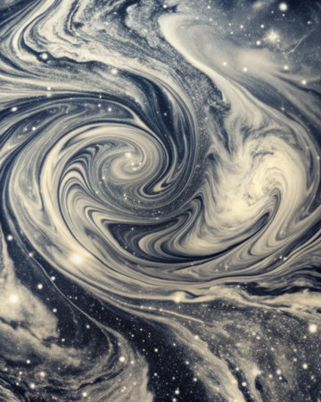 Marble abstract acrylic background. Marbling artwork texture. Agate ripple pattern. Gold powder.の素材