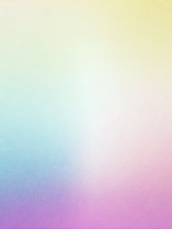 Soft Pastel Gradient Background with Yellow, Pink, Blue and Purple Shades, Abstract Colorful Designの素材