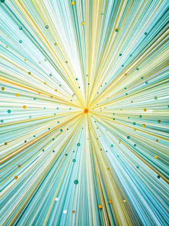 Abstract background with rays and bokeh. Radial rays.の素材