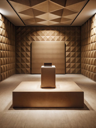 a luxury hotel reception desk in a hotel lobbyの素材