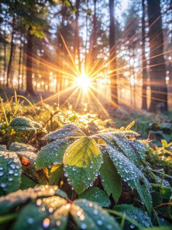 Morning in the forest.の素材