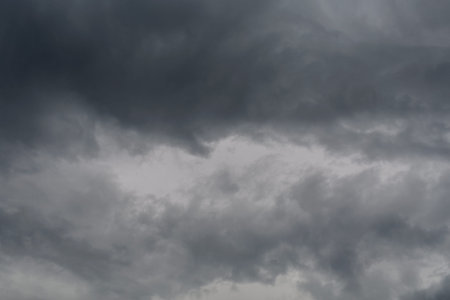 Rainy clouds gray color background