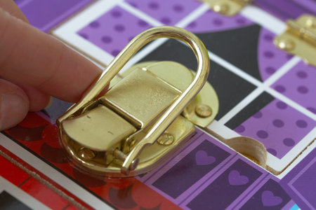 A game with locks. The child opens the locks. Busy-board for For children. Children's educational...