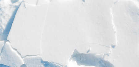 Smooth surface of snow in natural conditionsの写真素材