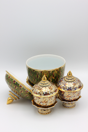 benjarong Thai ceramicの写真素材