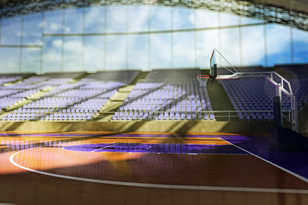 3d basketball arena Renderの写真素材