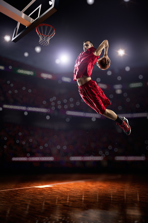 Basketball player in actionの写真素材