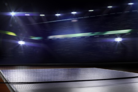 table tennis background 3d renderの写真素材
