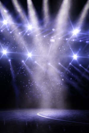 basketball arena 3d renderingの写真素材