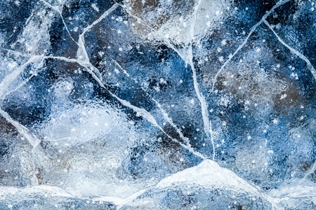 Close up of ice showing the details and textureの写真素材