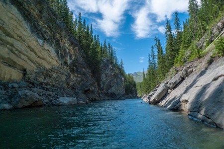 Stewart Canyon in Banff National Parkの写真素材