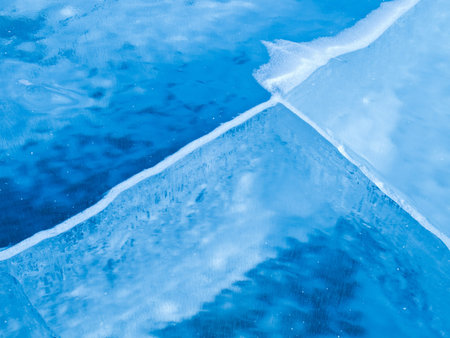 Background of the texture of the ice