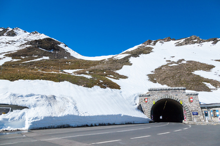 Views along the Grossglockner High Alpine Road in Austria, Europeの写真素材