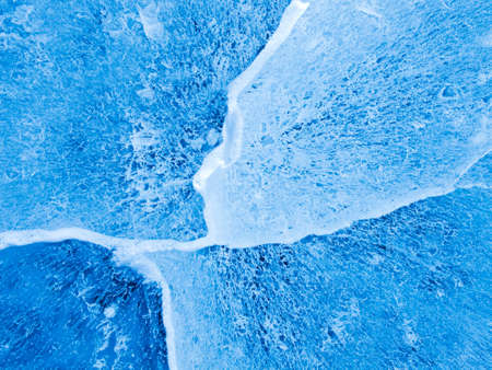 Close up of ice showing the details and textureの写真素材