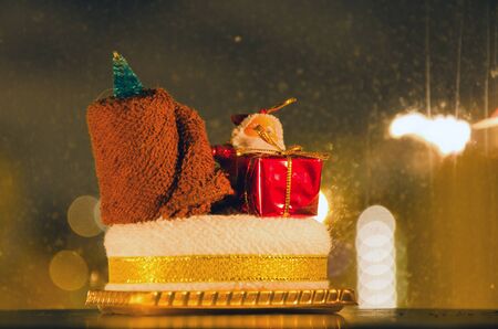 night Christmas mood, New Year and Christmasの写真素材