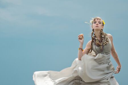 portrait of mermaidの写真素材