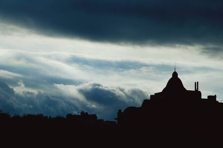 City. The silhouette of the buildingの写真素材