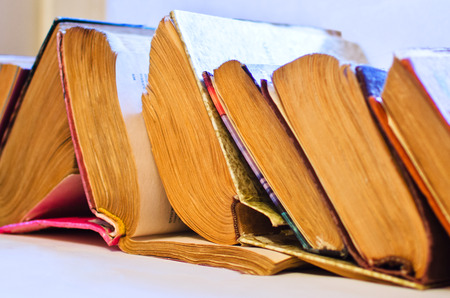 old battered booksの写真素材