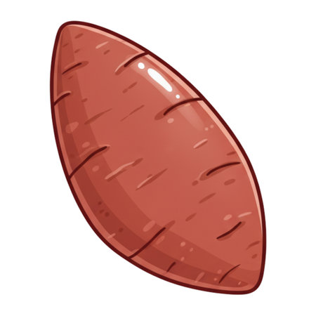 Sweet potato icon. Cartoon illustration of sweet potato vector icon for webの素材