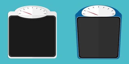 weighing scale flat vectorのイラスト素材